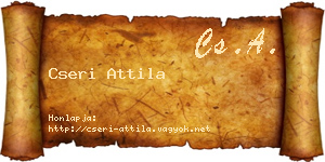 Cseri Attila névjegykártya